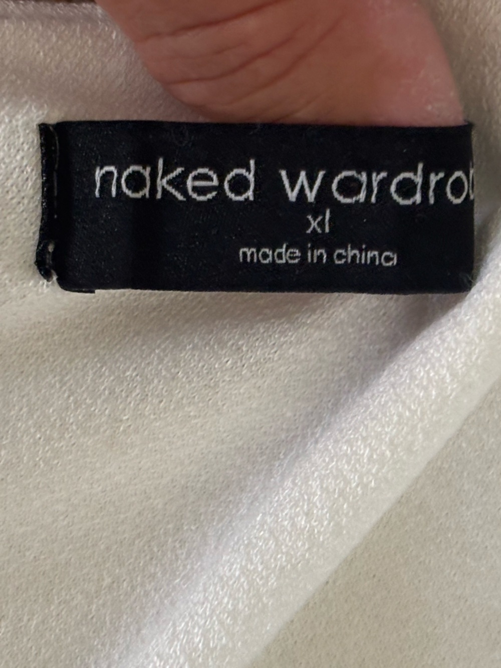 The Naked Wardrobe White Graduation Dress Bodycon Snatched One Shoulder Sz XL - Picture 7 of 9